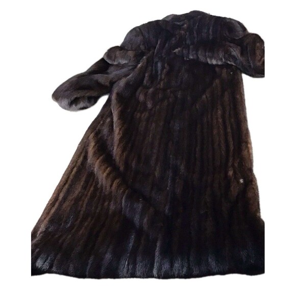Lowenthal Fur Custom Women Sz 10 Full Length Mahogany Mink Coat MSRP $4550 - Picture 3 of 16